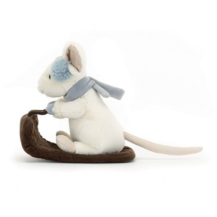 Jellycat- Merry Mouse Sleighing - Pine & Moss