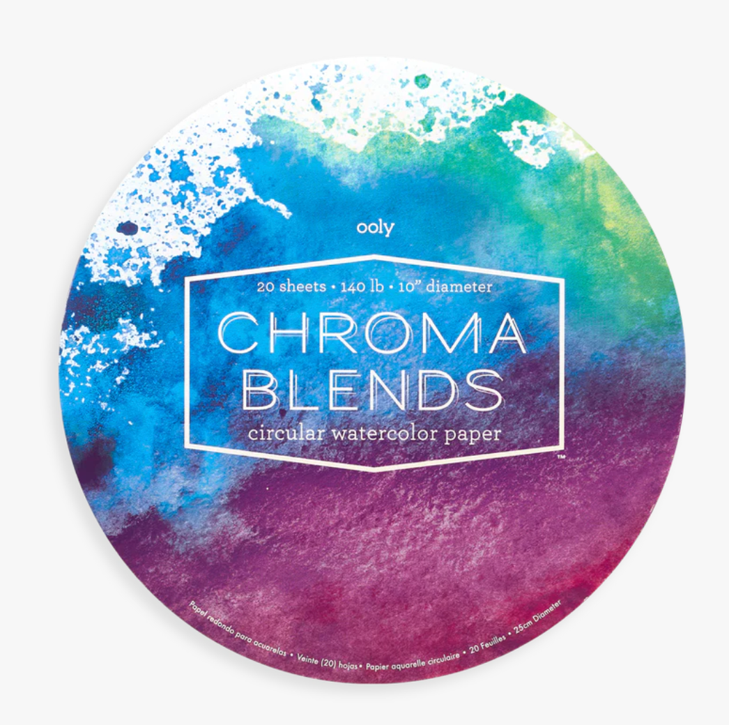 Chroma Blends Circular Watercolor Paper - Pine & Moss