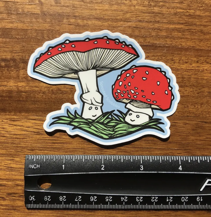 Mushroom Sticker (Small)