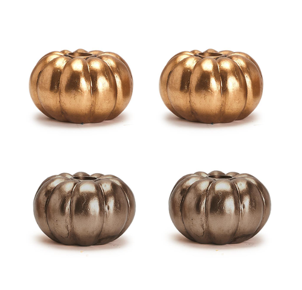 Pumpkin Taper- Gold and Bronze