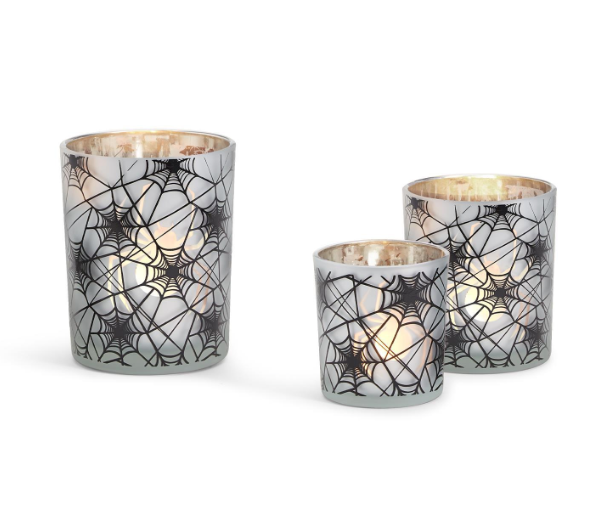 Spiderweb Pattern Candleholders- 3 Sizes