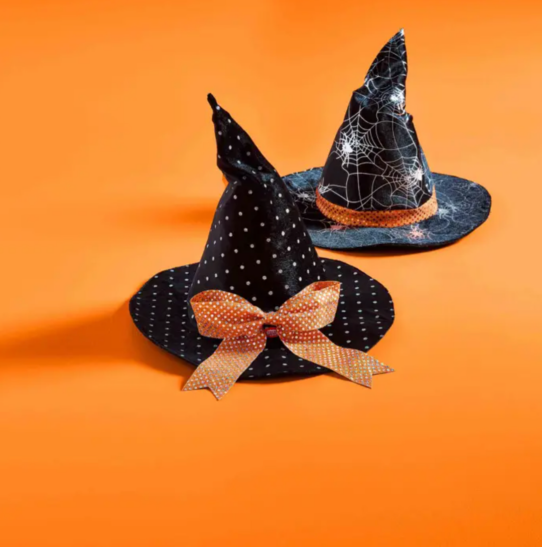 Polka dot witch outlet hat