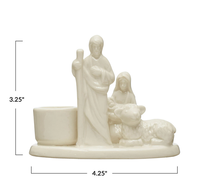 Nativity Taper Holder