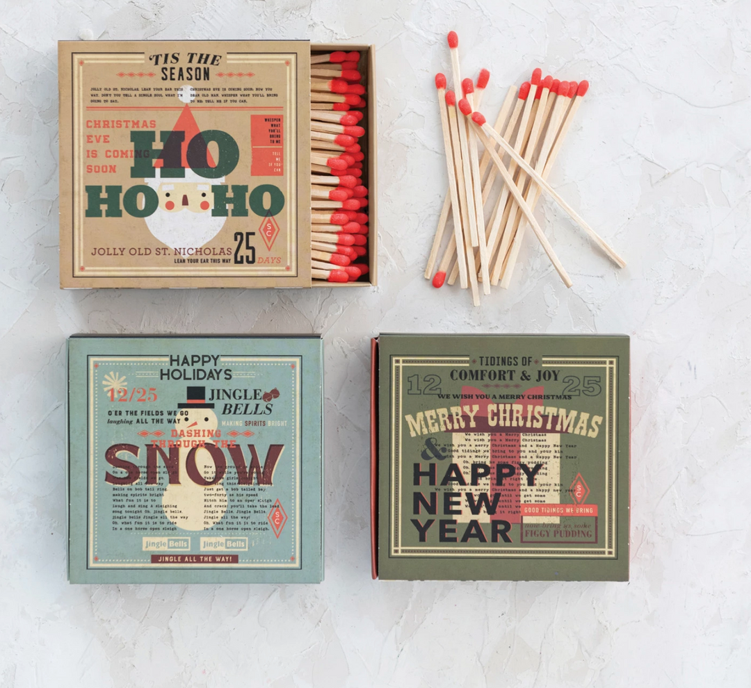 Christmas Boxed Matches - Pine & Moss