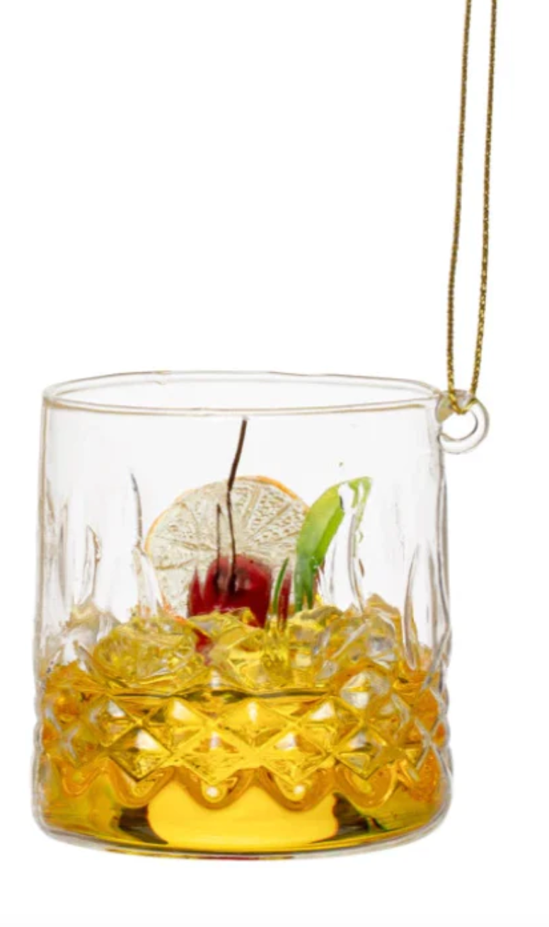 Low Ball Cocktail Ornament