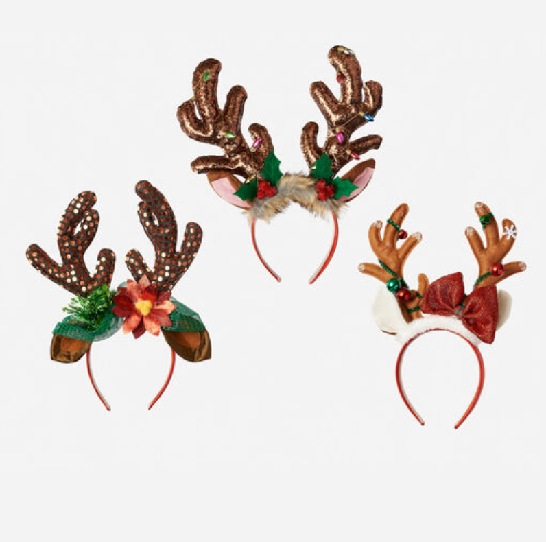 Christmas Reindeer Headbands - Pine & Moss