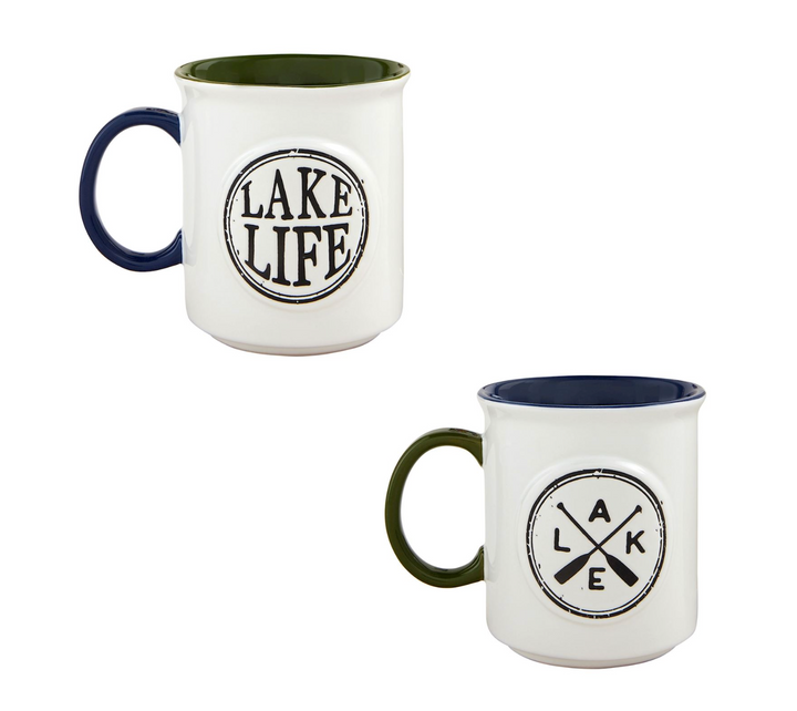 Lake Stamp Mugs - Pine &amp; Moss