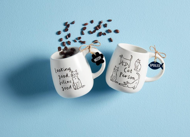 Collar Charm Cat Mug - Pine & Moss