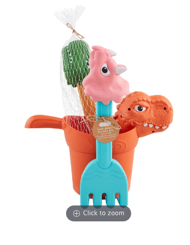 DINO BEACH BUCKET SET - Pine & Moss