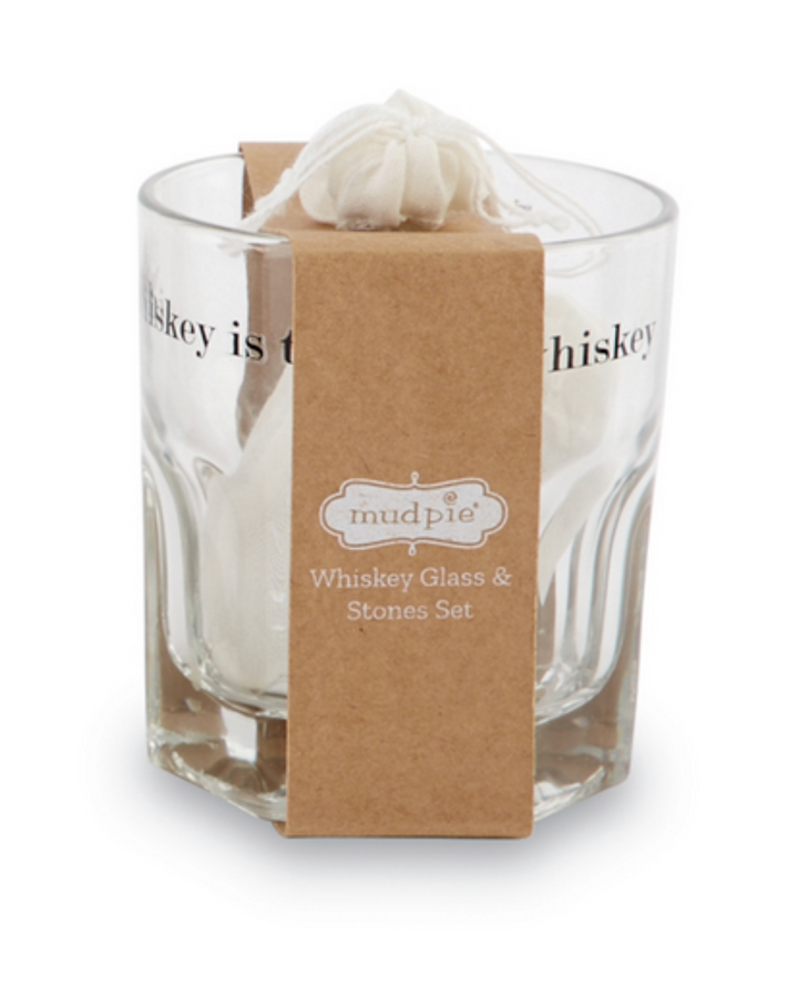 Whiskey Is The New Whiskey Glass & Stone Set