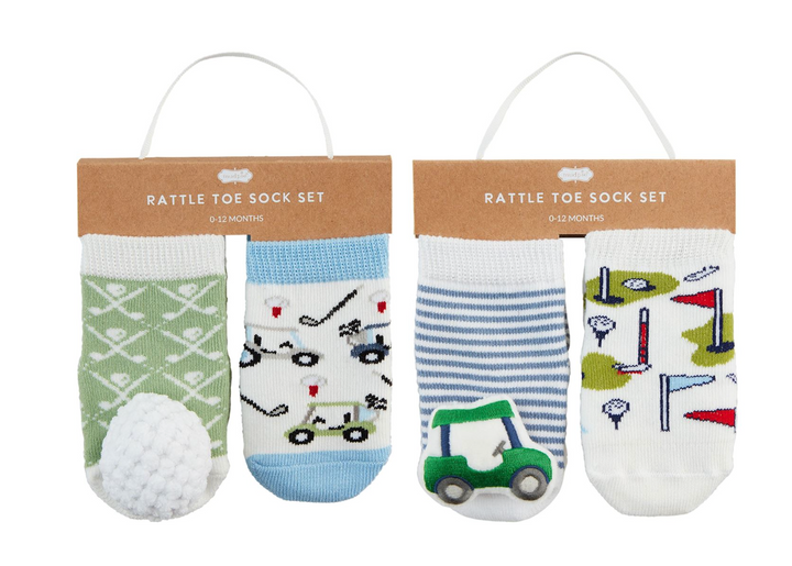 Golf Rattle Toe Socks