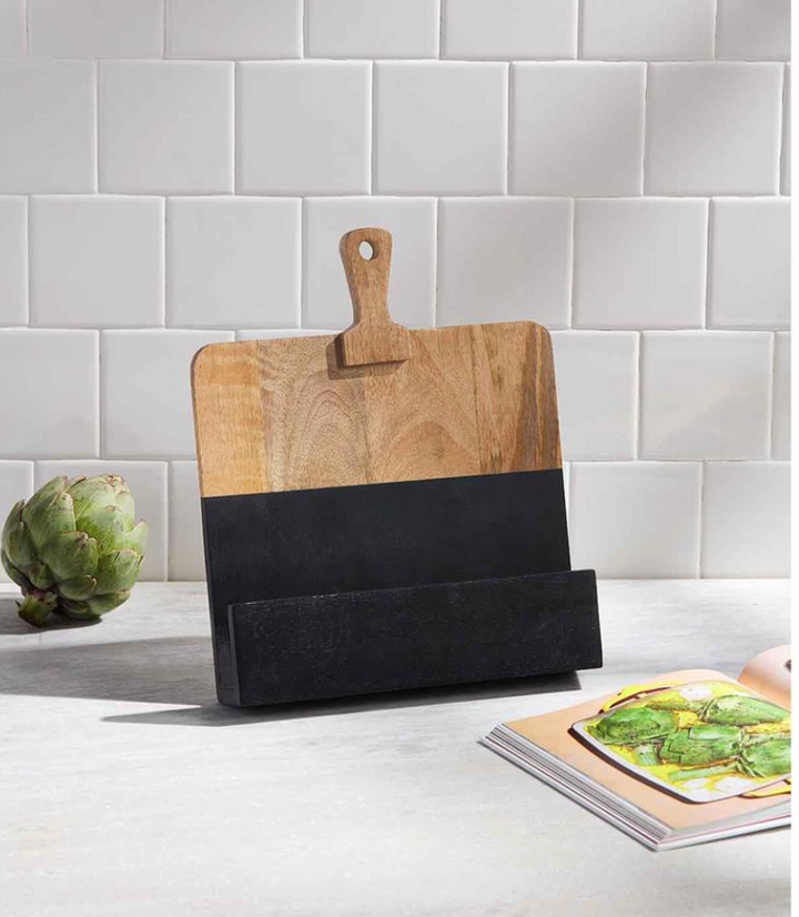 Black Cookbook Holder - Pine & Moss