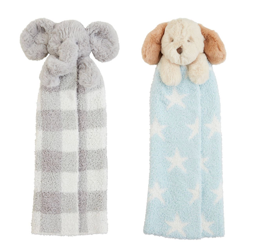 Musical Chenille Cuddle Pal- Elephant or Puppy