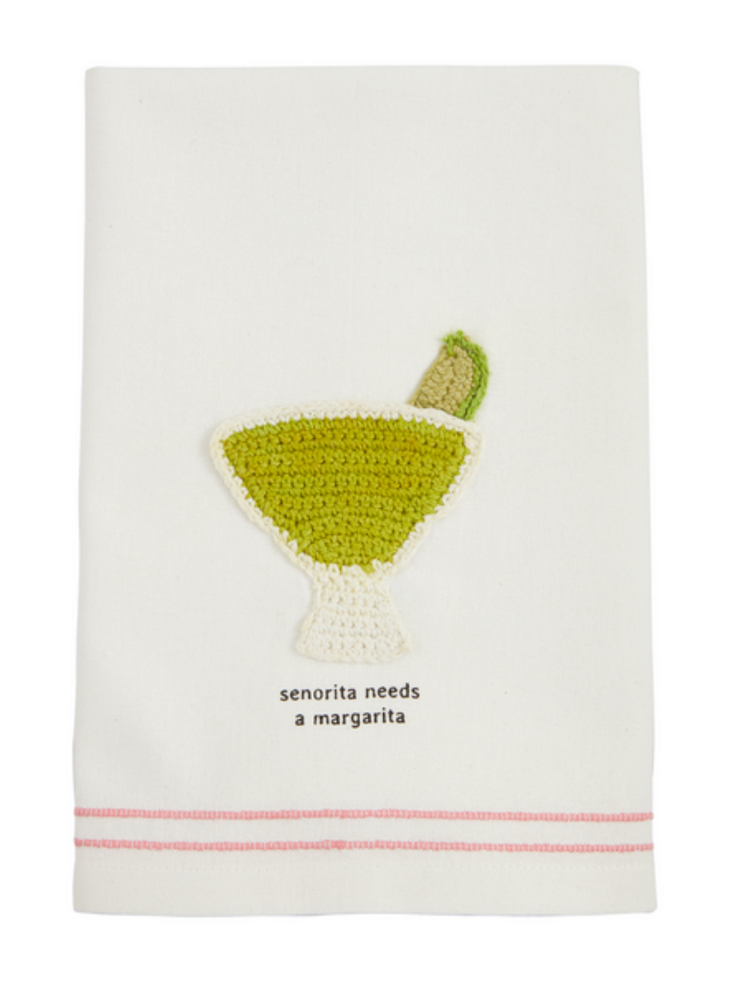 Crochet Margarita Fiesta Towel - Pine & Moss