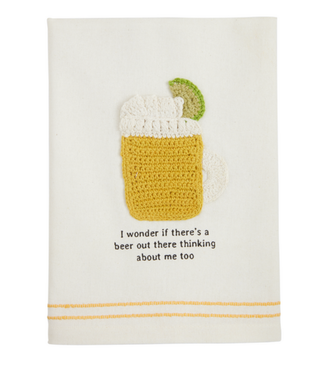 Crochet Beer Fiesta Towel - Pine & Moss