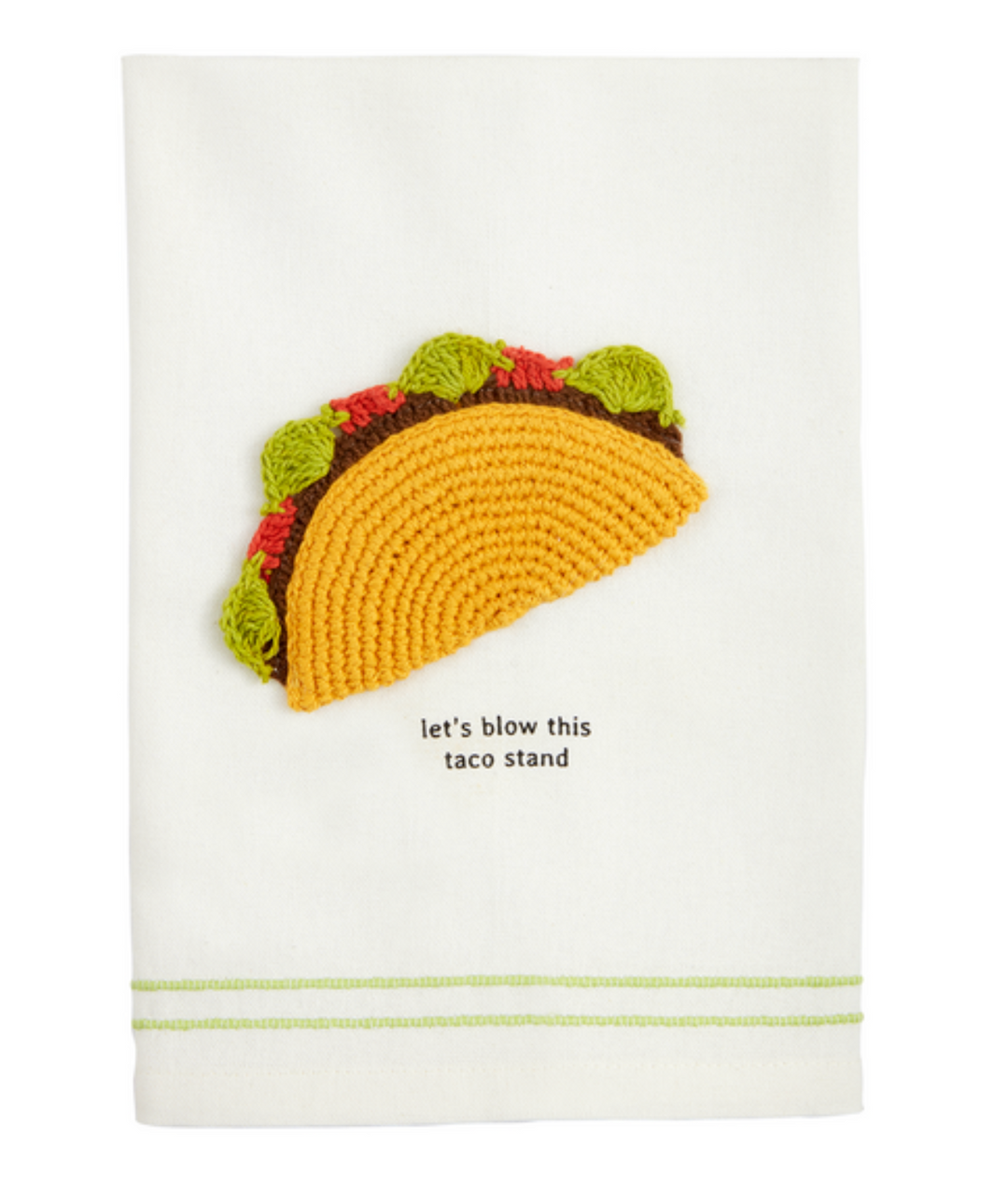 Crochet Taco Towel - Pine & Moss