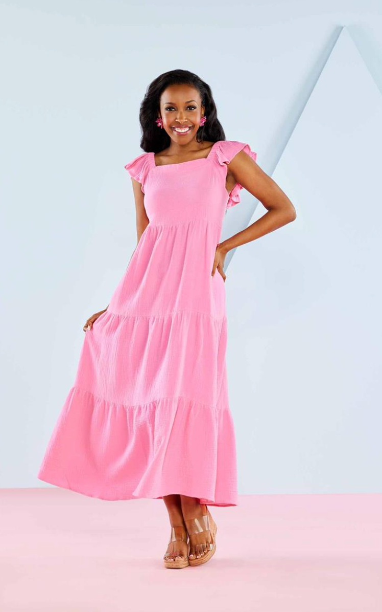 Martha Maxi Dress- Pink