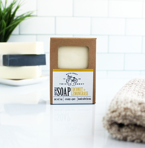 Handcrafted Goat Milk Soap: Coconut Lemongrass