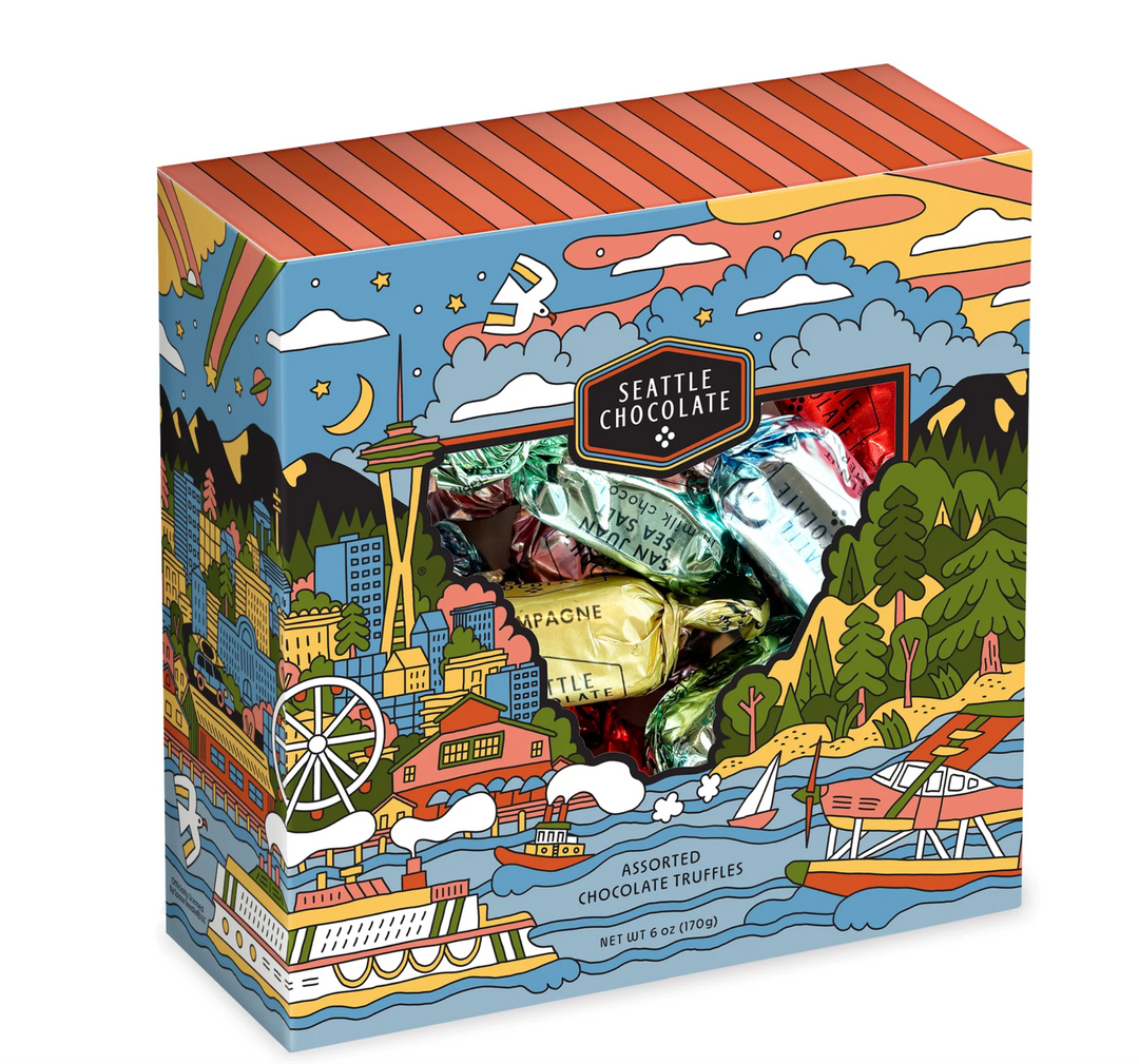 Seattle Chocolate- Sound of Seattle Truffle Box - Pine &amp; Moss