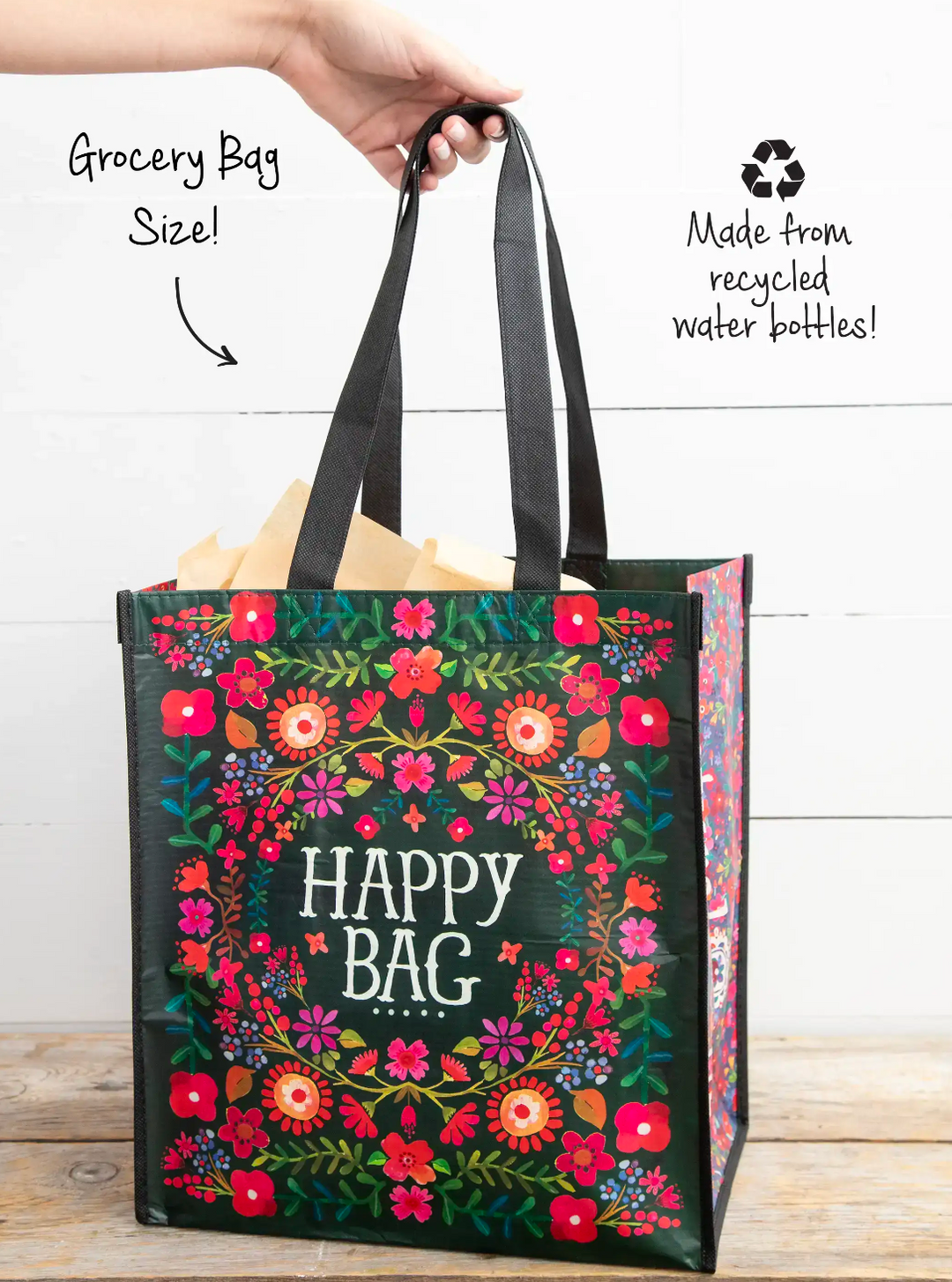 Happy Bag- Red Floral XL - Pine & Moss