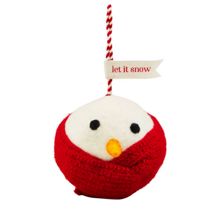 Wool Snowmen Ornaments