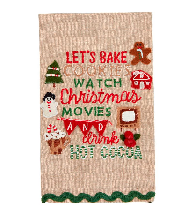 Gingerbread Embroidered Towels