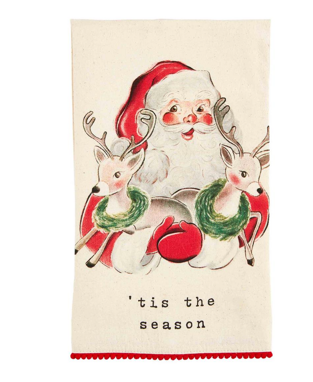 Vintage Pom Christmas Towels