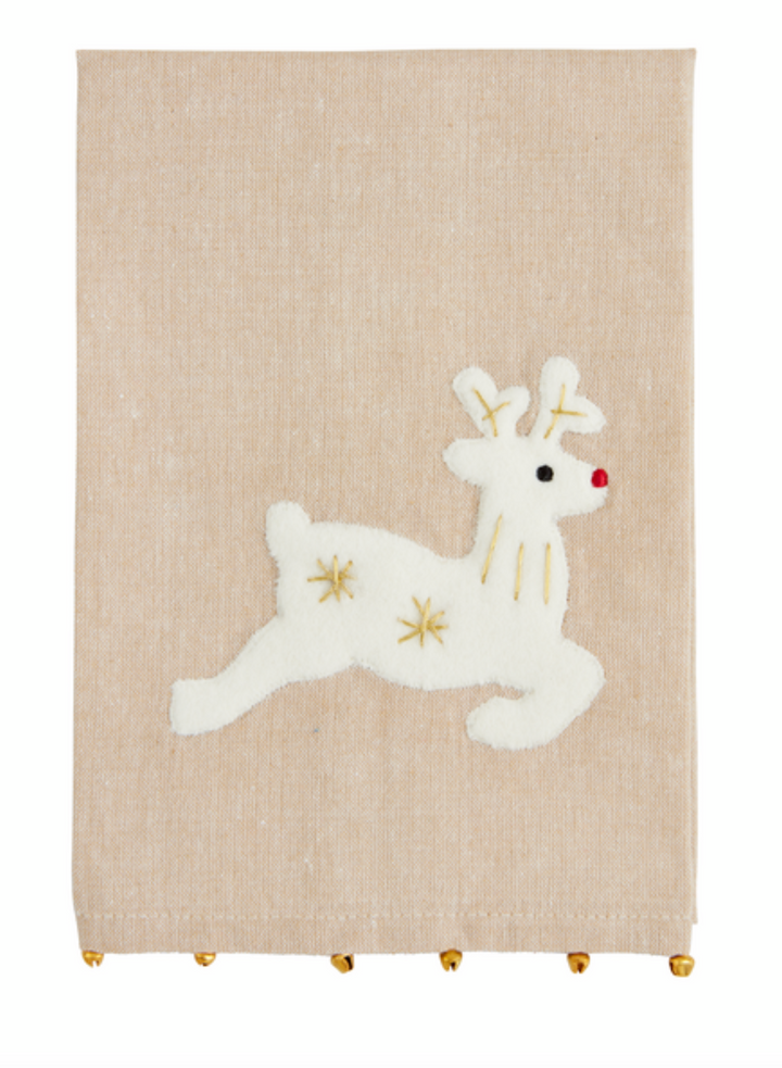 Xmas Felt Applique Towels