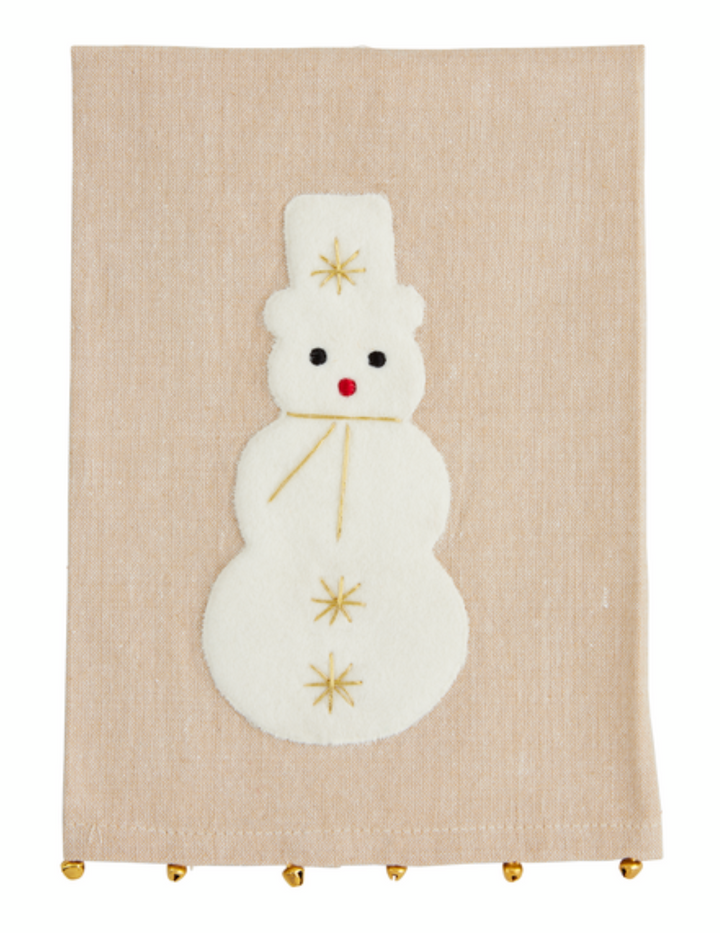 Xmas Felt Applique Towels