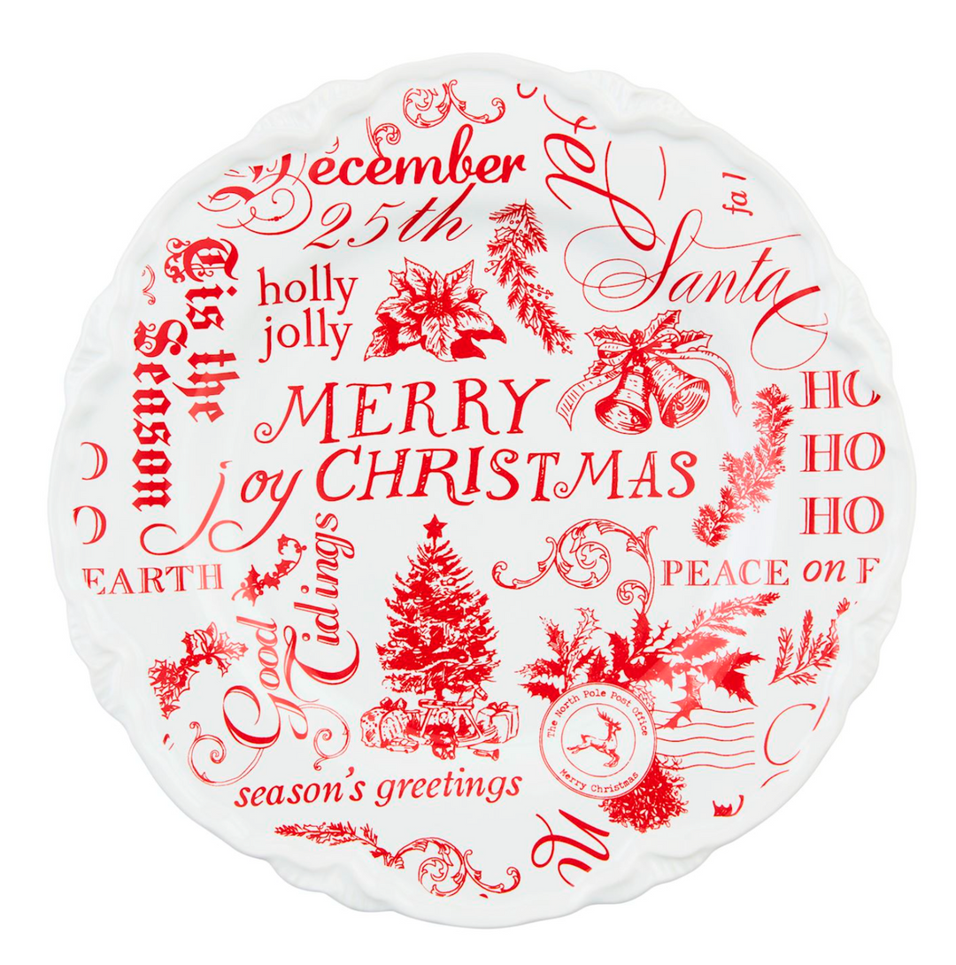 Xmas Dessert Plates