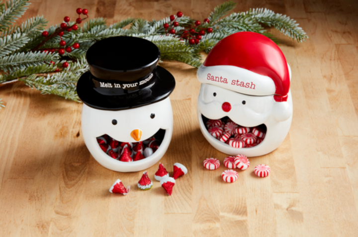 Holiday Open Candy Container