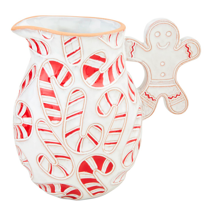 Gingerbread Candy Cane Pitcher