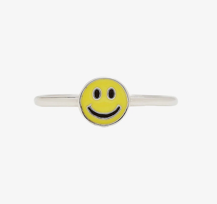 Pura Vida Happy Face Ring