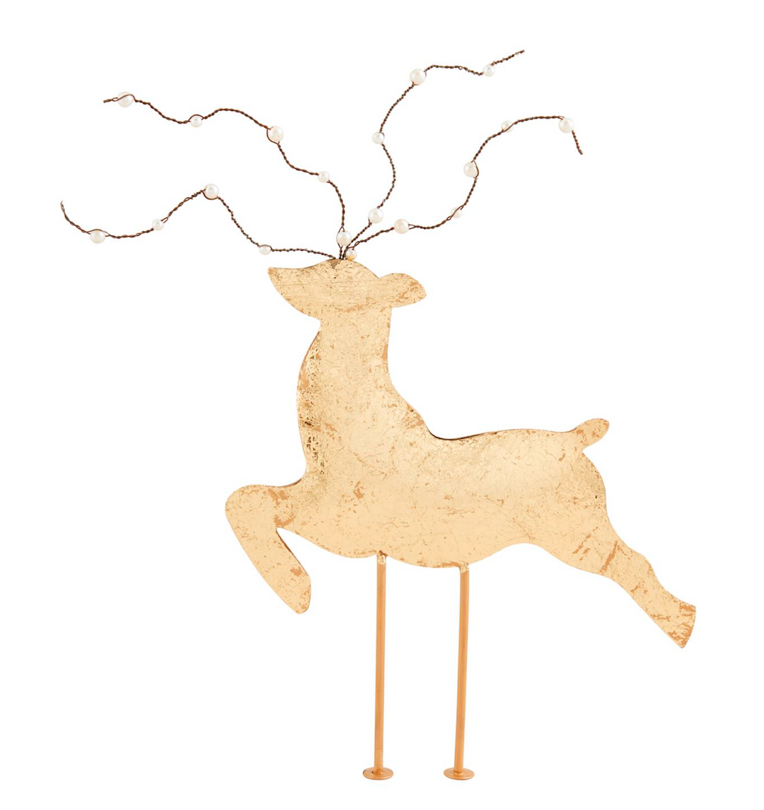 Gold Tin Deer Sitters- Two Sizes