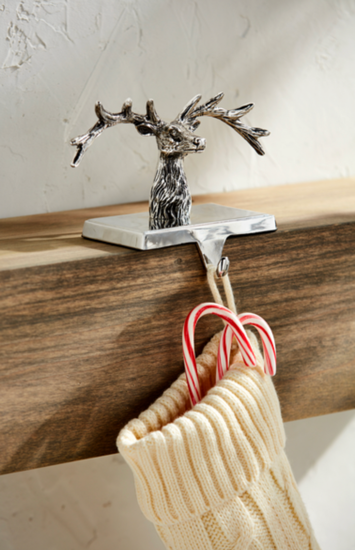 Metal Deer Stocking Holder