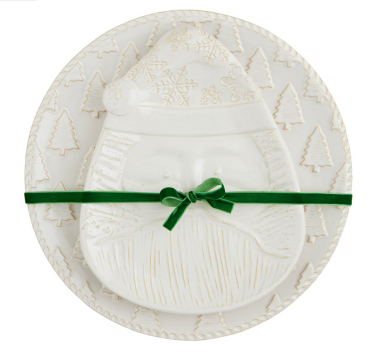 White Christmas Nested Platter Set