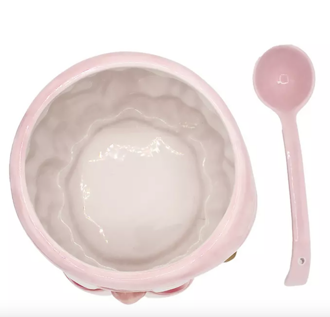 Pink Santa Punch Bowl & Ladle