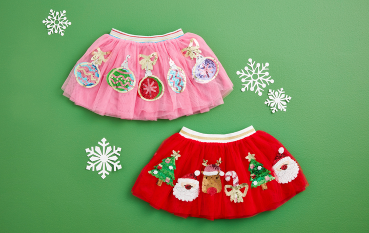 Christmas Sequined Tutus- Two Styles