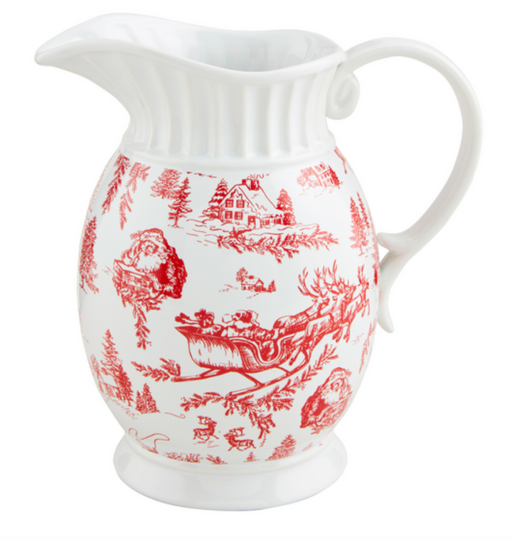 Toile Ceramic Pitcher