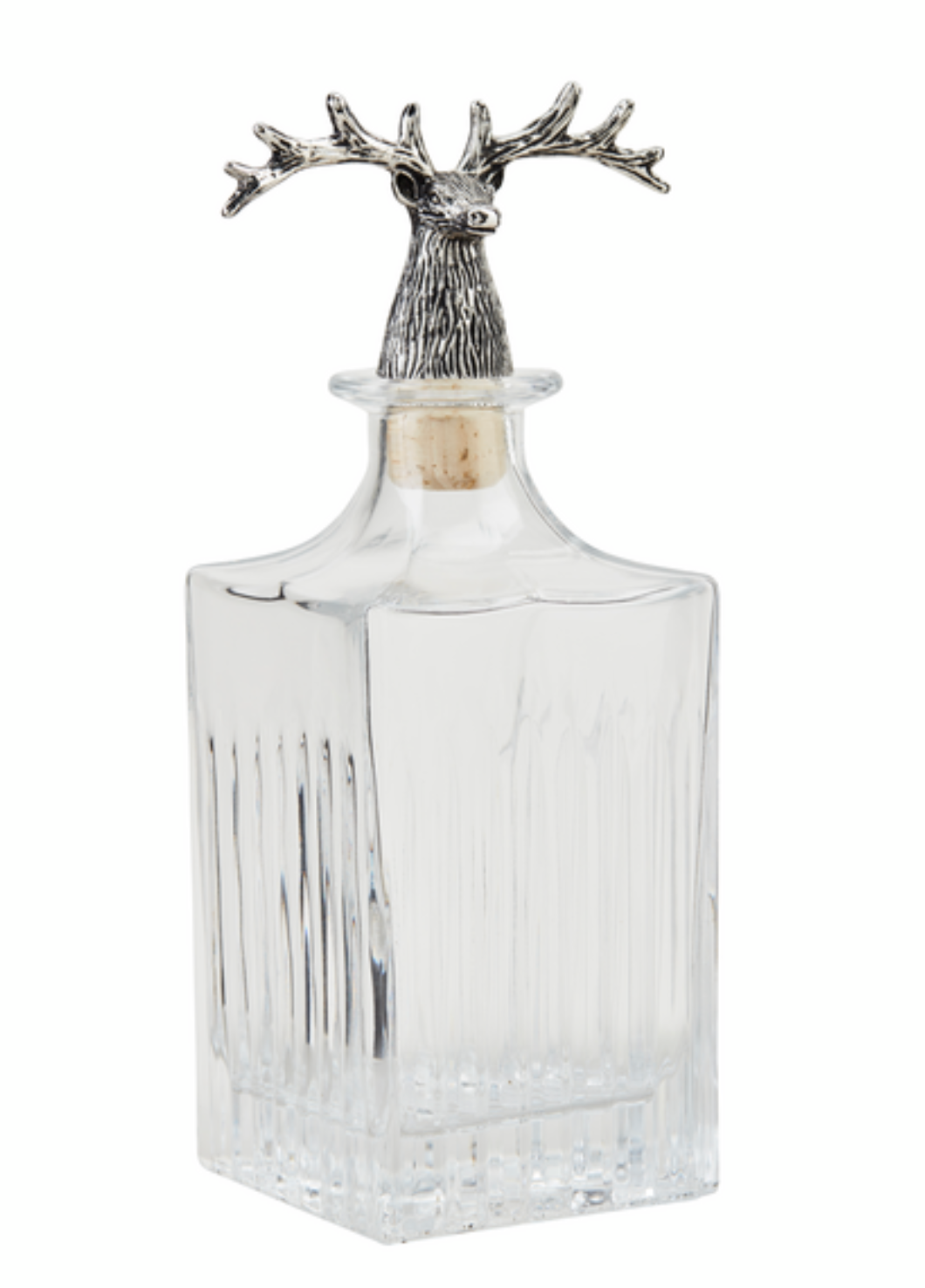 Metal Deer Antlers Decanter- Two Sizes