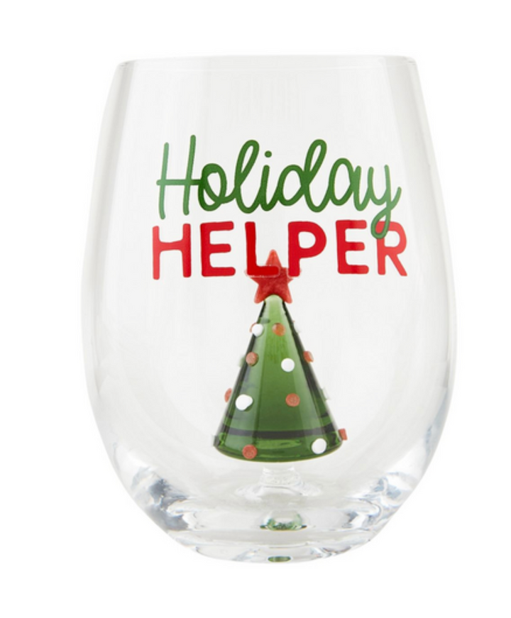 Christmas Icon Wine Glasses- Three Styles to Choose