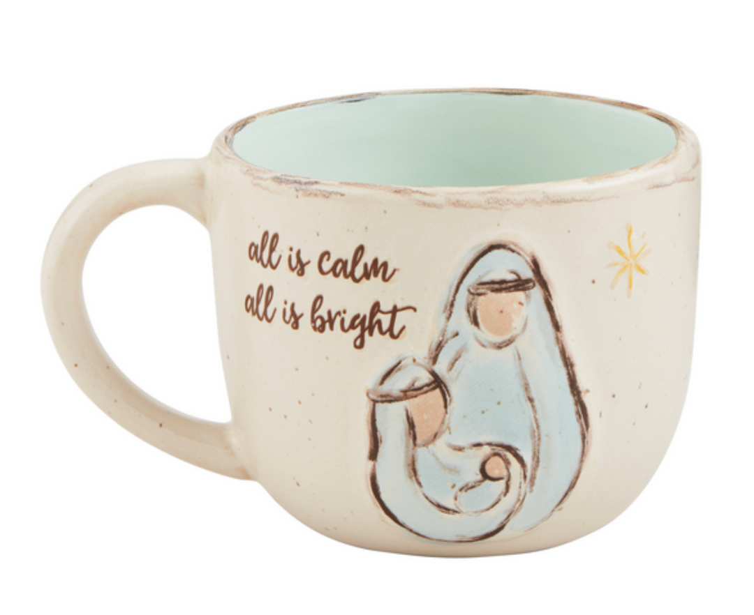 Nativity Stoneware Mugs- Four Styles  to Choose - Pine & Moss