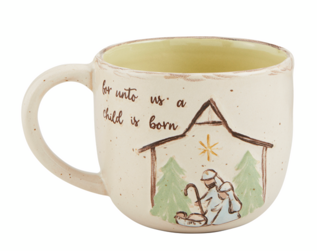 Nativity Stoneware Mugs- Four Styles  to Choose