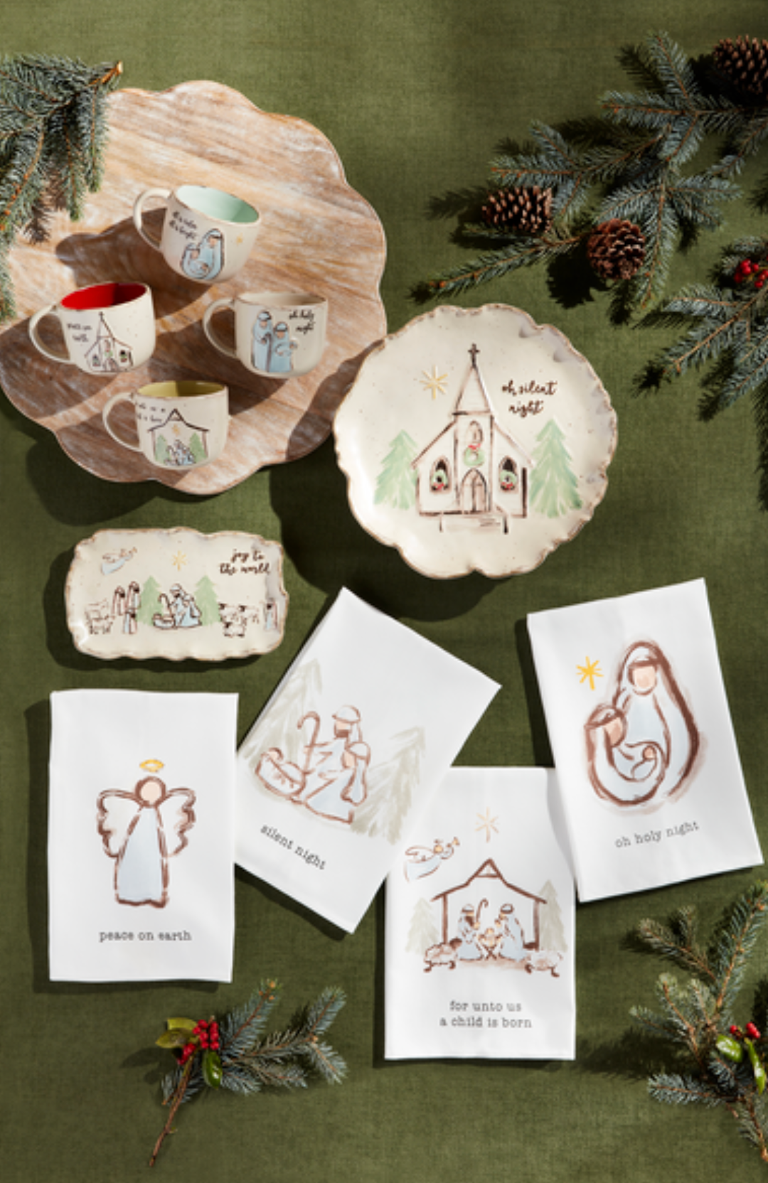 Nativity Stoneware Mugs- Four Styles  to Choose