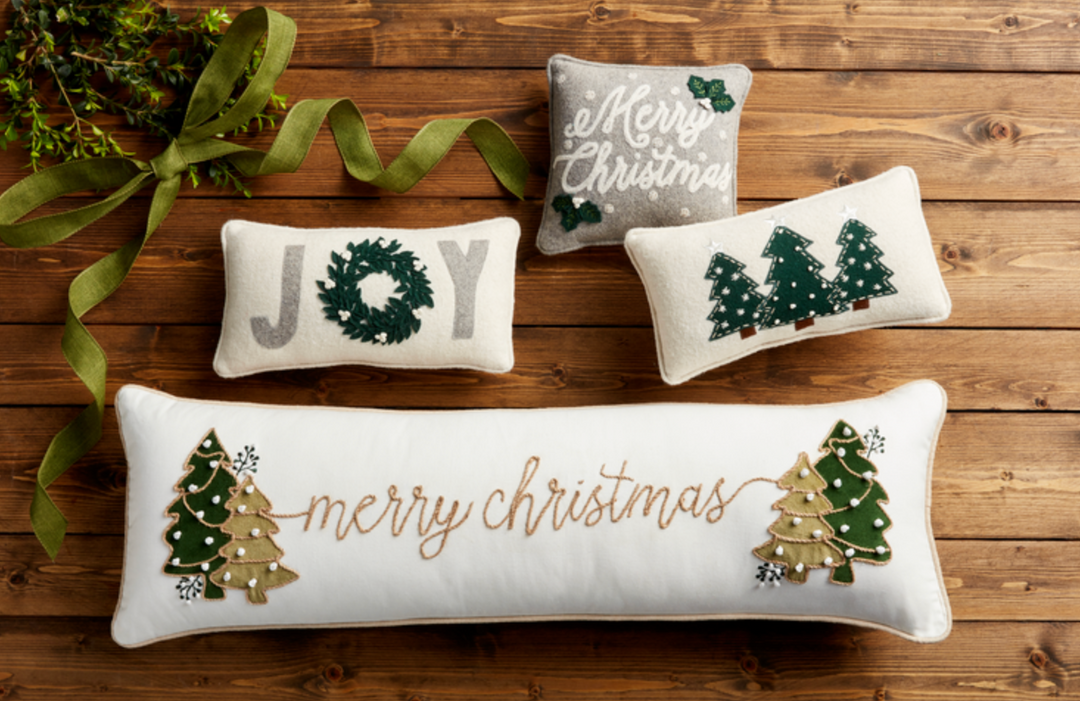 Merry Christmas Mini Felt Pillow