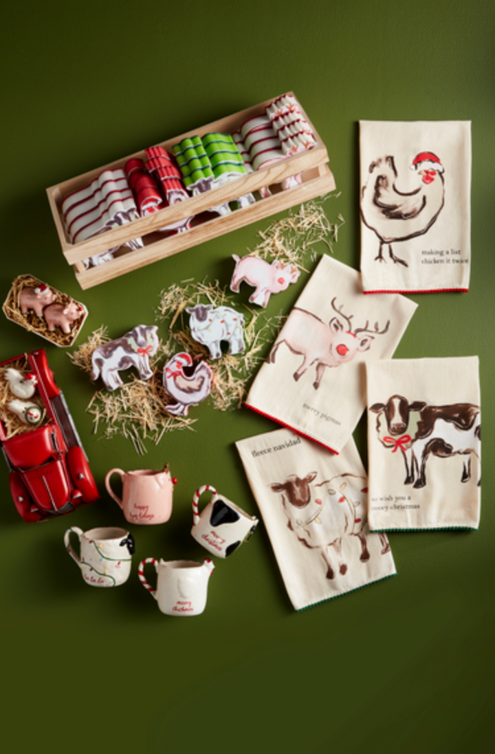 Farm Animal Christmas Mugs- Four Styles