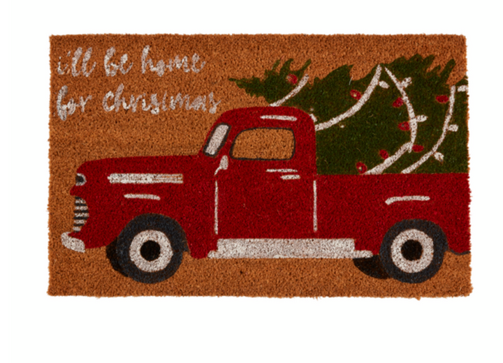 Christmas Truck Light-Up Doormat