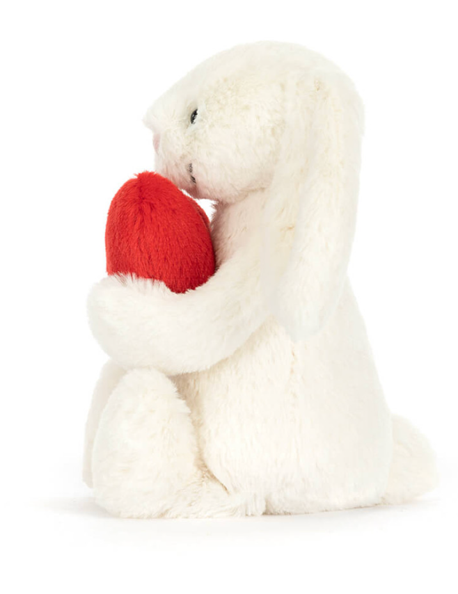 Jellycat- Bashful Red Love Heart Bunny - Pine & Moss