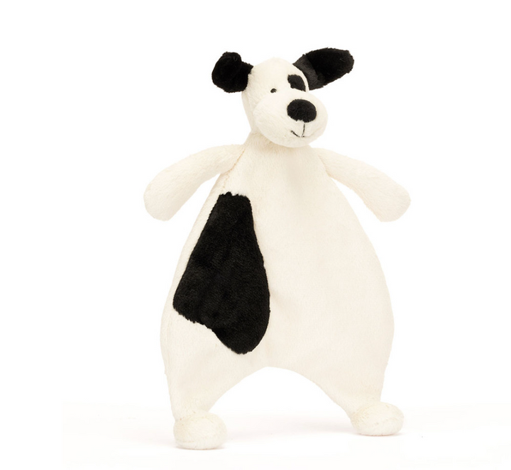 Jellycat- Bashful Black & Cream Puppy Comforter