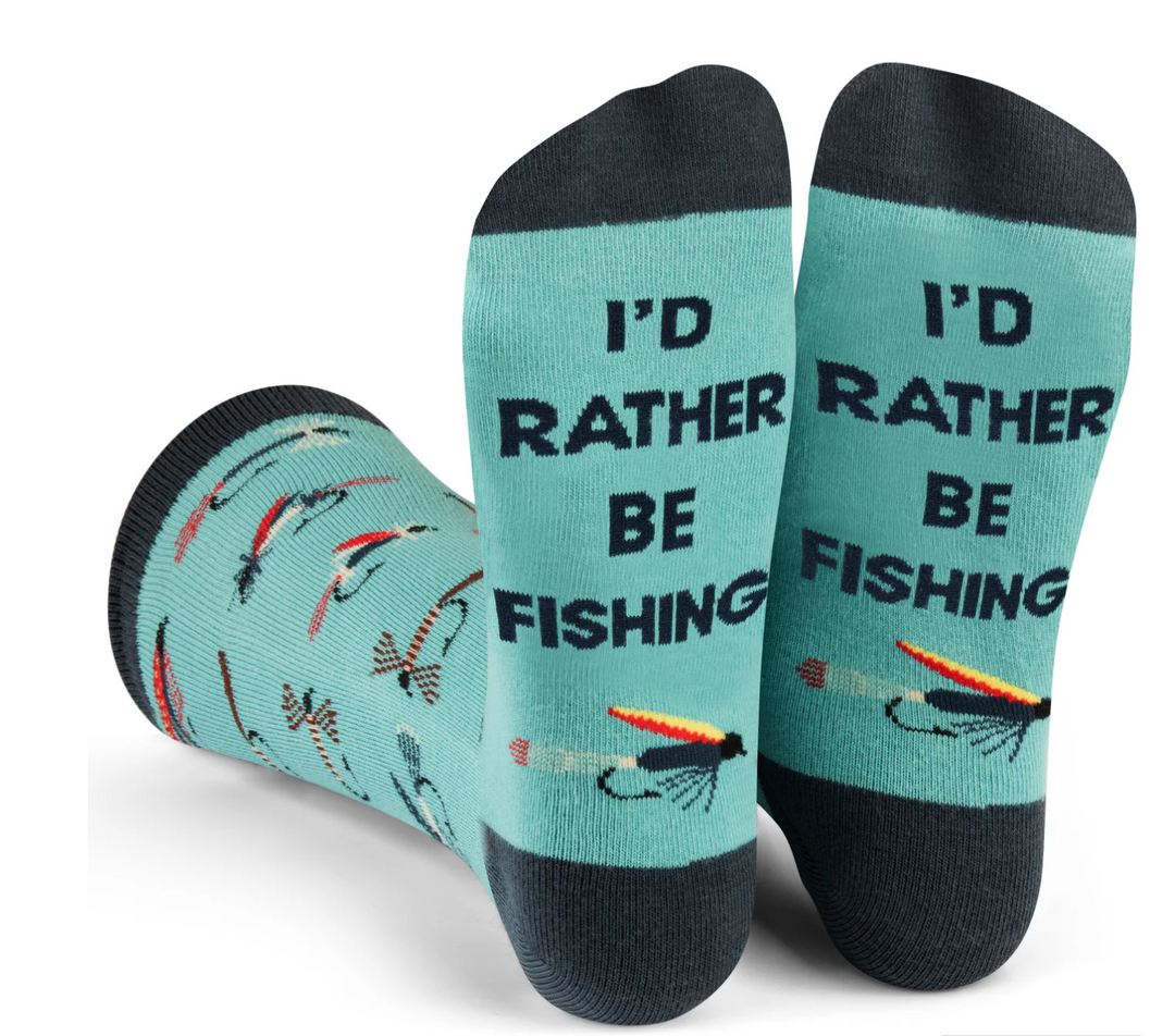 I'd Rather Be Fishing Socks